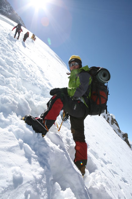 雪山 滑雪人物 攀登 户外