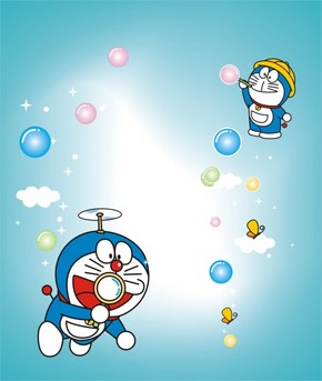 哆啦A梦矢量图机器猫线条画矢量图免费下载_