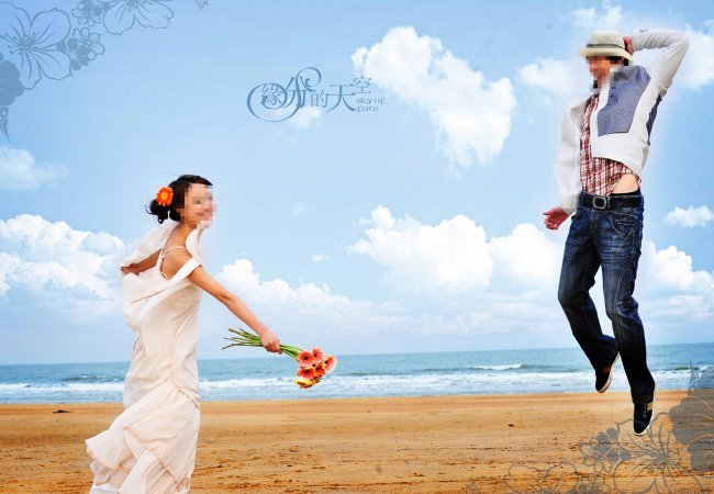 婚纱 电子 相册 模板 时尚 相册 模板矢量图免费