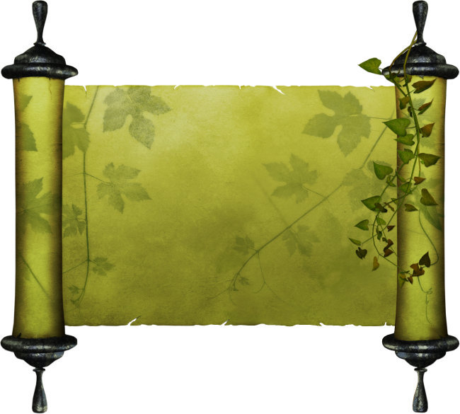 卷轴画 卷轴矢量图 卷轴画画轴矢量图免费下载