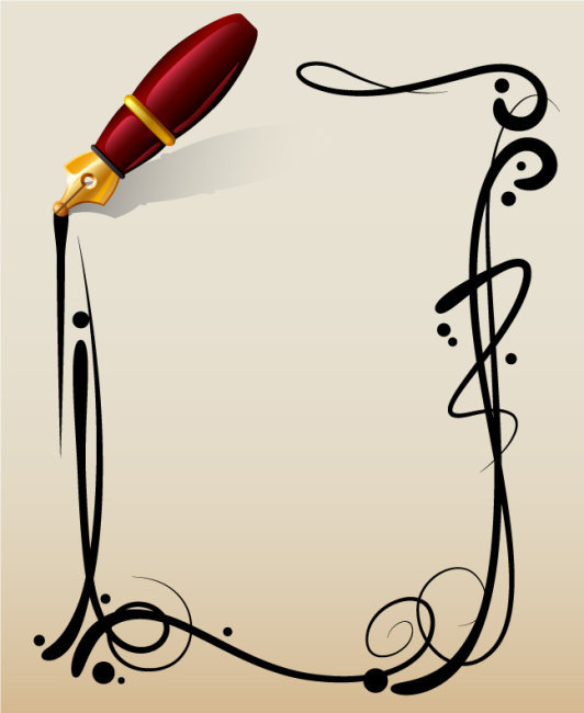 矢量边框 画笔 手工画边框模板免费下载_eps格