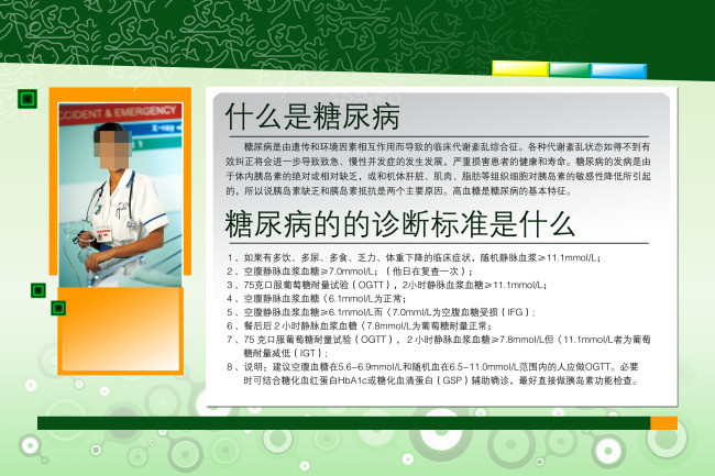 医院展板 糖尿病的诊断标准矢量图免费下载_p