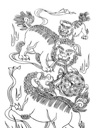 中国狮节日元素图片免费下载