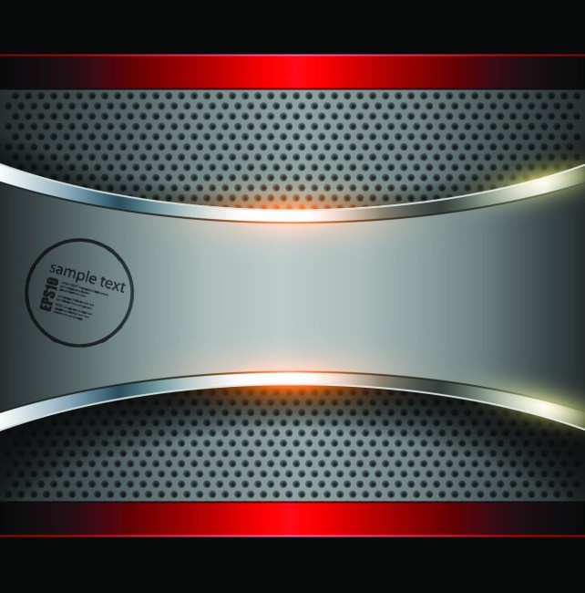 矢量冲孔钢板金属背景素材模板免费下载_eps