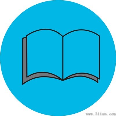 蓝色书本图标图片