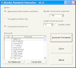 Quicky Password Generator 2.0软件下载免费下