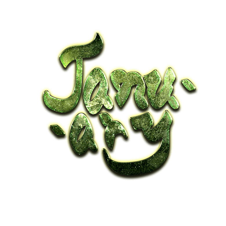 1月英文字体设计模板免费下载_psd格式_2000