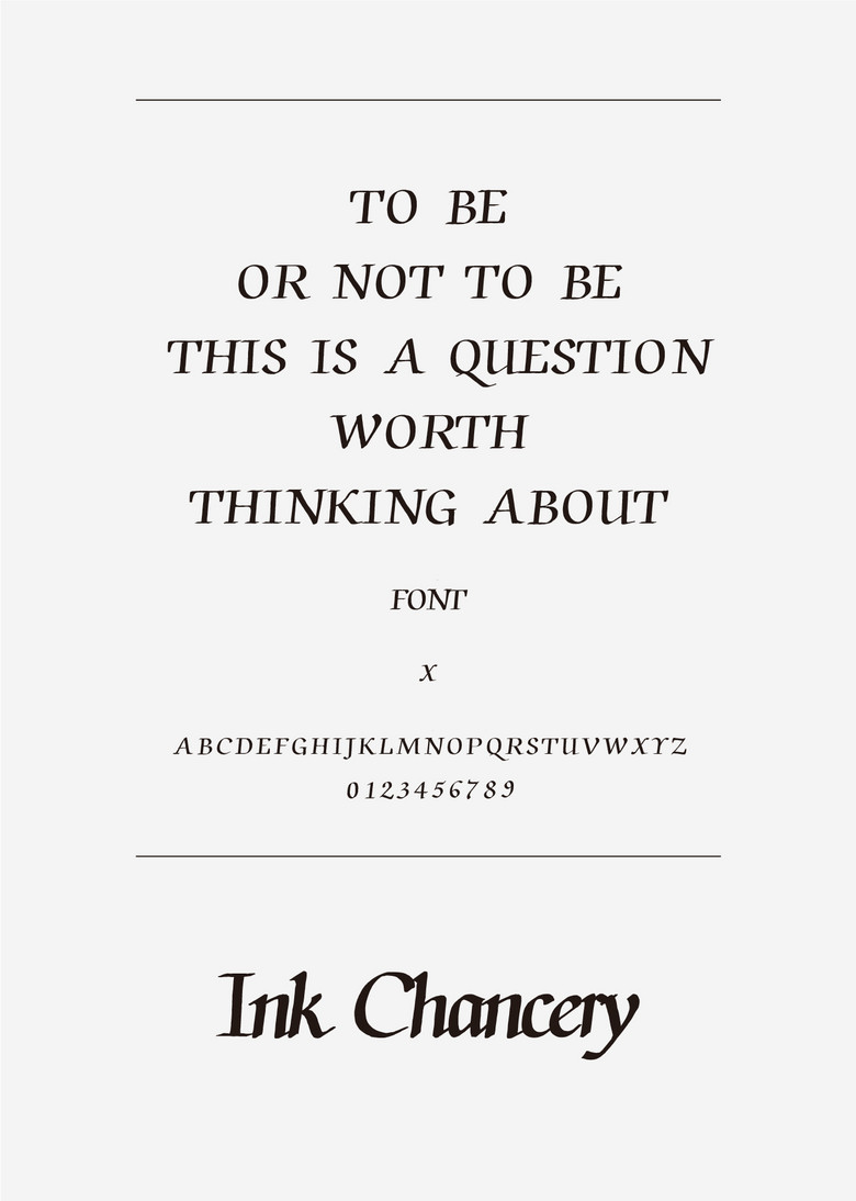 Ink Chancery其他英文ttf字体下载其他免费