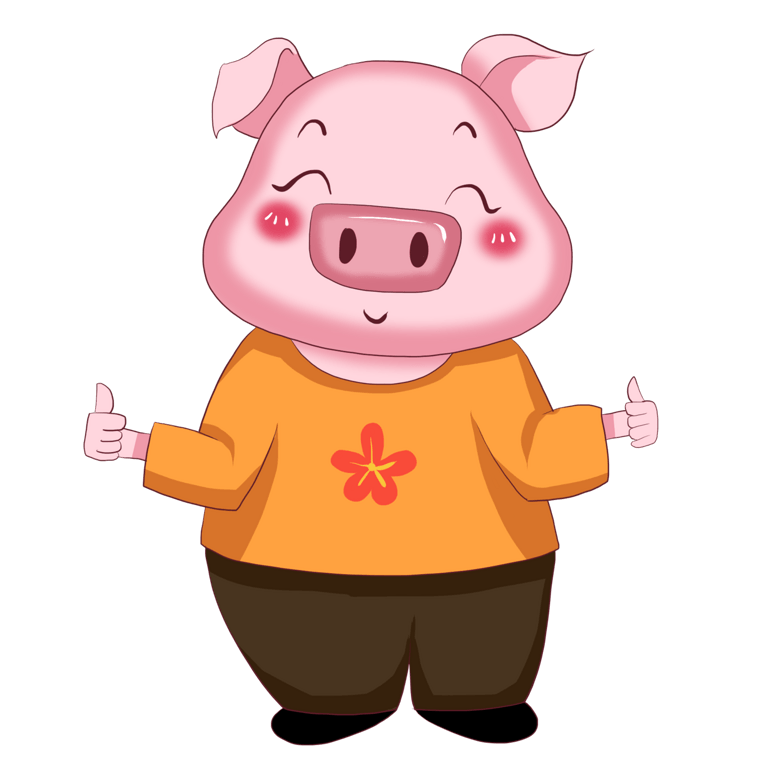 卡通猪年棒棒哒素材模板免费下载_psd格式_2