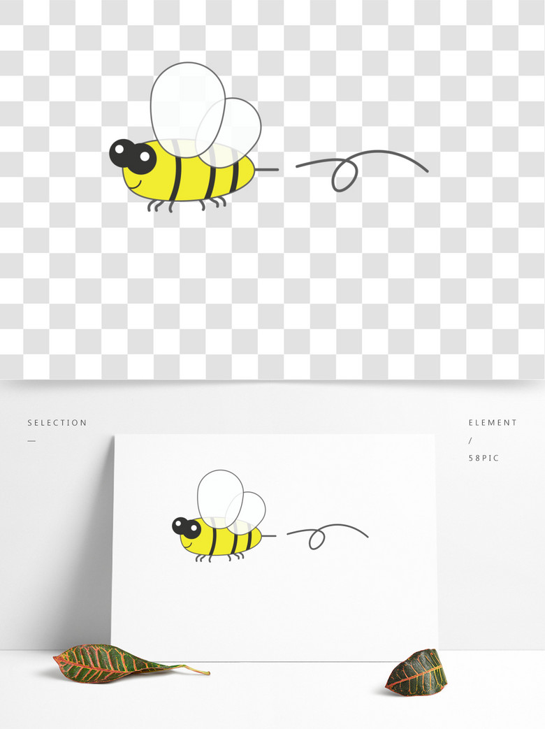 两只小蜜蜂模板免费下载_psd格式_2063像素_
