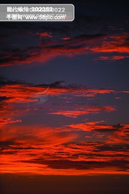 彩霞 夕阳 天空 火烧云 云彩 云海 云朵 云 大自然