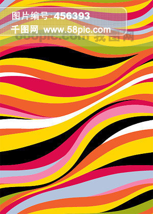 时尚色彩线条背景矢量素材模板免费下载_ai格