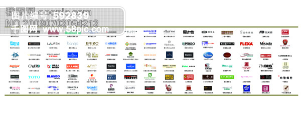 百个建材家具品牌LOGO集矢量图免费下载_ai