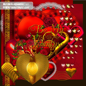 【心形立体贺卡素材】图片免费下载_心形立体