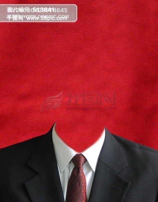 完美证件西装模版矢量图免费下载_psd格式_8