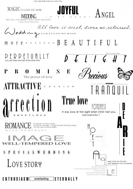 字体模板 psd 分层