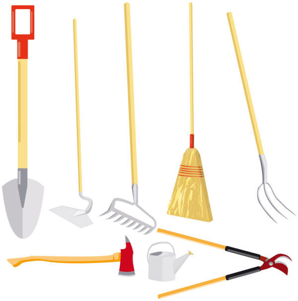 精美劳动工具矢量素材