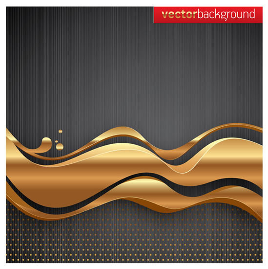 金色动感线条背景