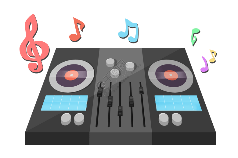 动感DJ乐器设备模板免费下载_psd格式_3000