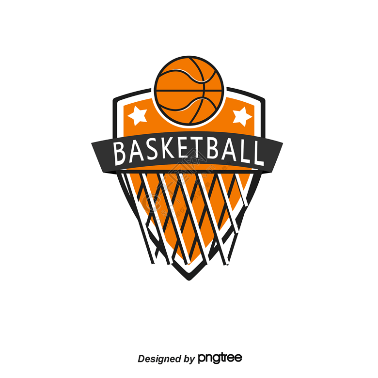 橙色英文篮球锦标赛矢量图免费下载_psd格式