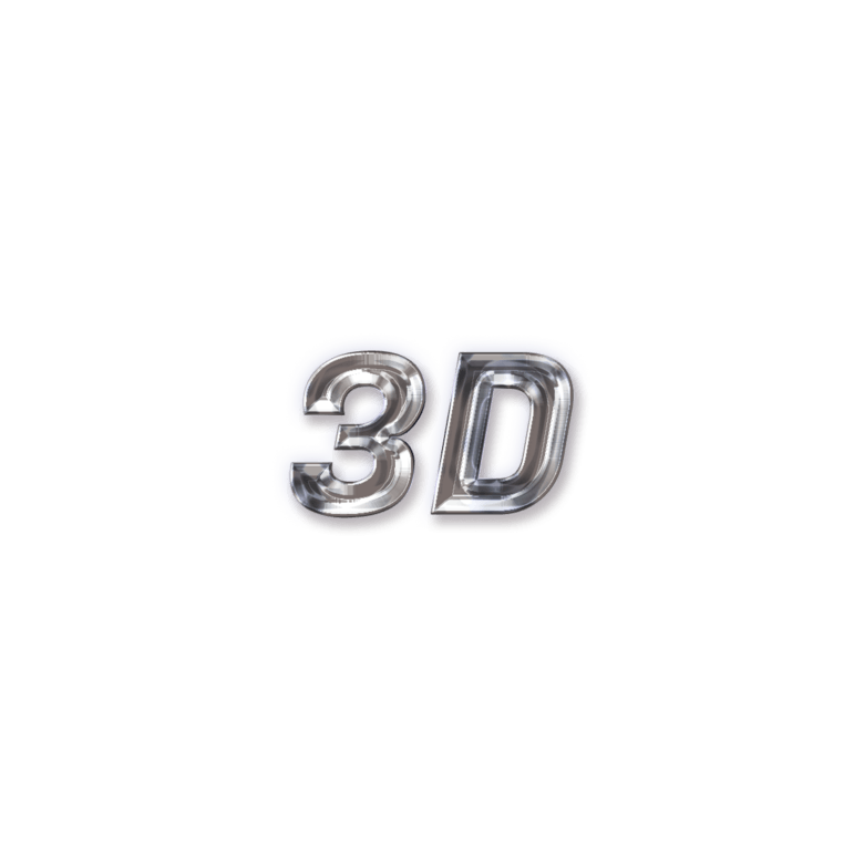 現代3d簡單字體