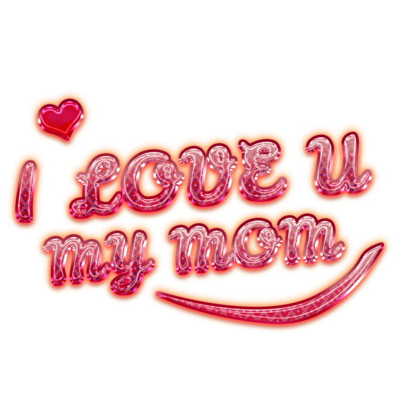 甜美英文水晶母情节字体模板免费下载_psd格