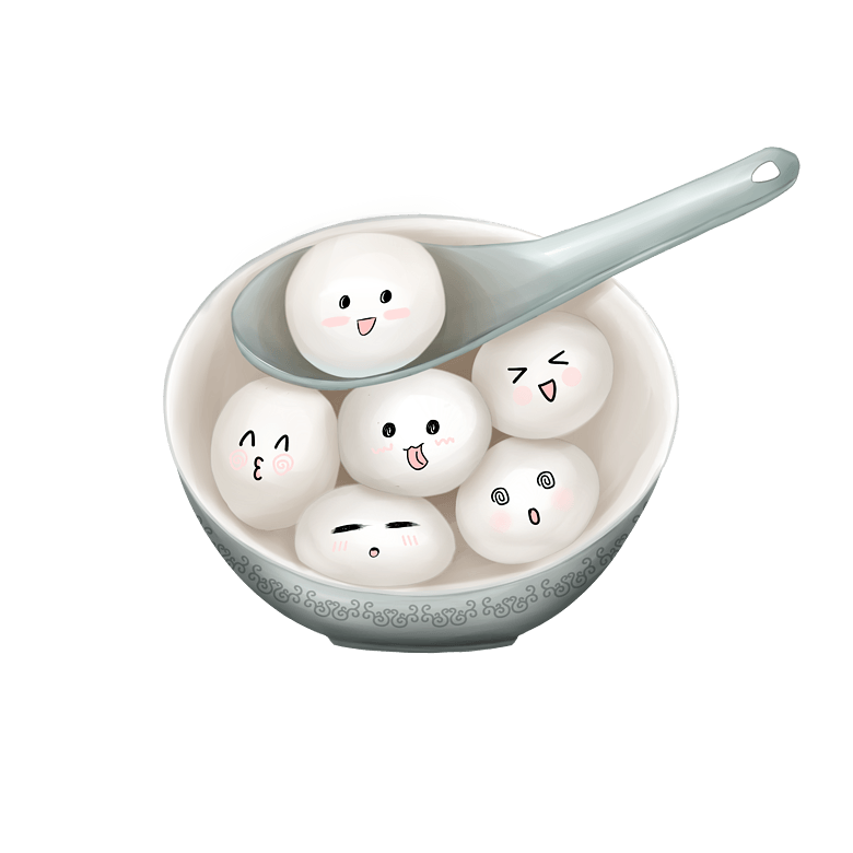 手绘卡通可爱小汤圆