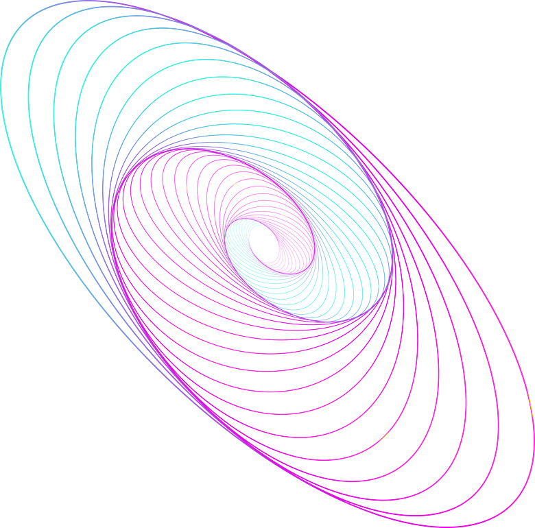 唯美彩色螺旋线条图案元素