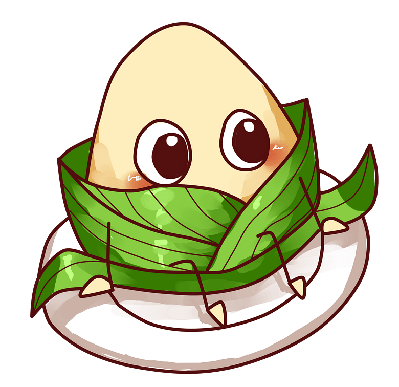 端午节卡通粽子贴图