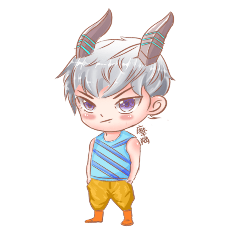 十二星座摩羯座插画模板免费下载_psd格式_1