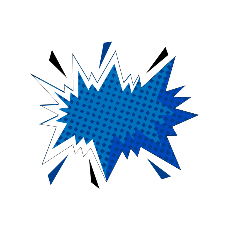 卡通手绘趣味波普风爆炸免扣素材