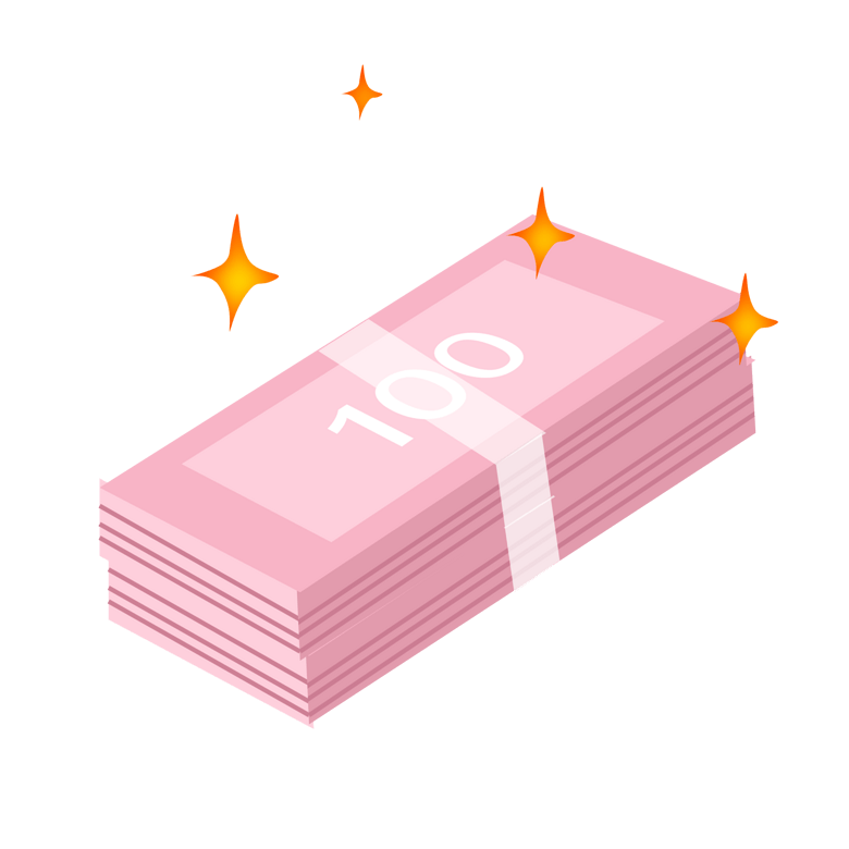 手绘金融人民币插画