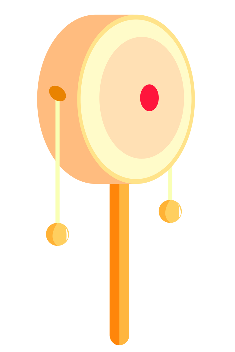 5d婴儿拨浪鼓插画