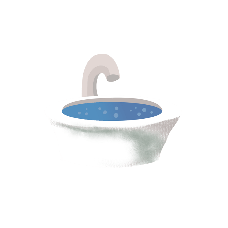 卡通洗手盆png下载