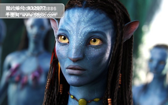 Avatar阿凡达女主角3D科幻电影壁纸矢量图免